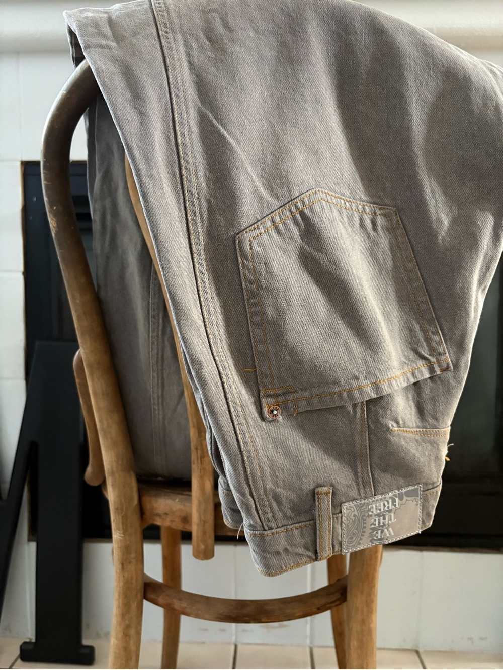 We The Free Good Luck Mid-Rise Barrel Jeans in Archive Grey - Picture 7 of 11